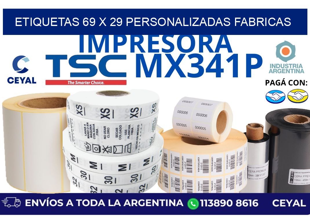 etiquetas 69 x 29 personalizadas fabricas
