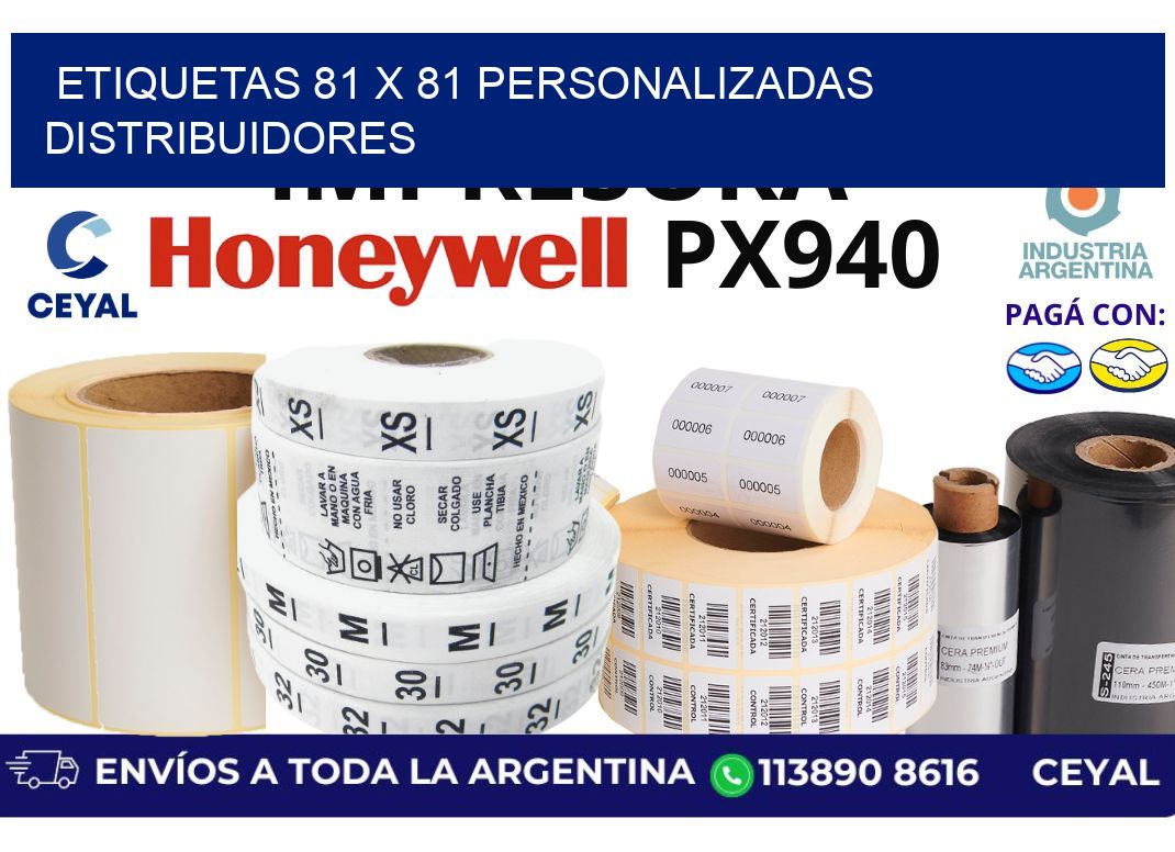 etiquetas 81 x 81 personalizadas distribuidores