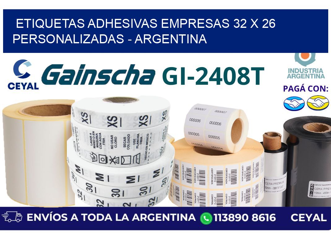 etiquetas adhesivas empresas 32 x 26 personalizadas – Argentina