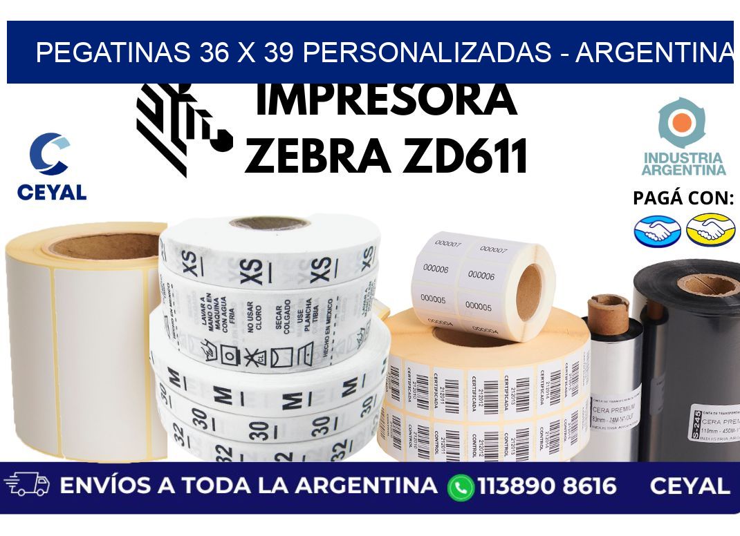 pegatinas 36 x 39 personalizadas - Argentina