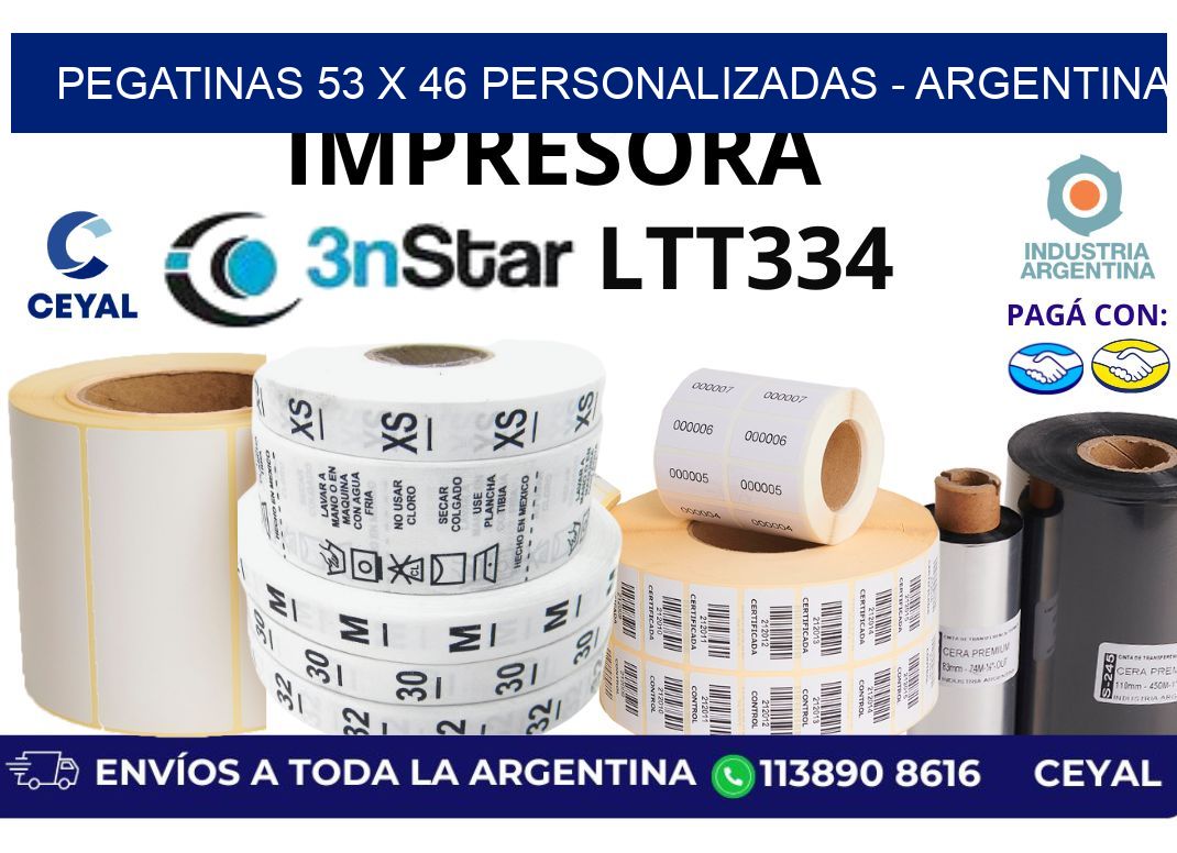 pegatinas 53 x 46 personalizadas - Argentina
