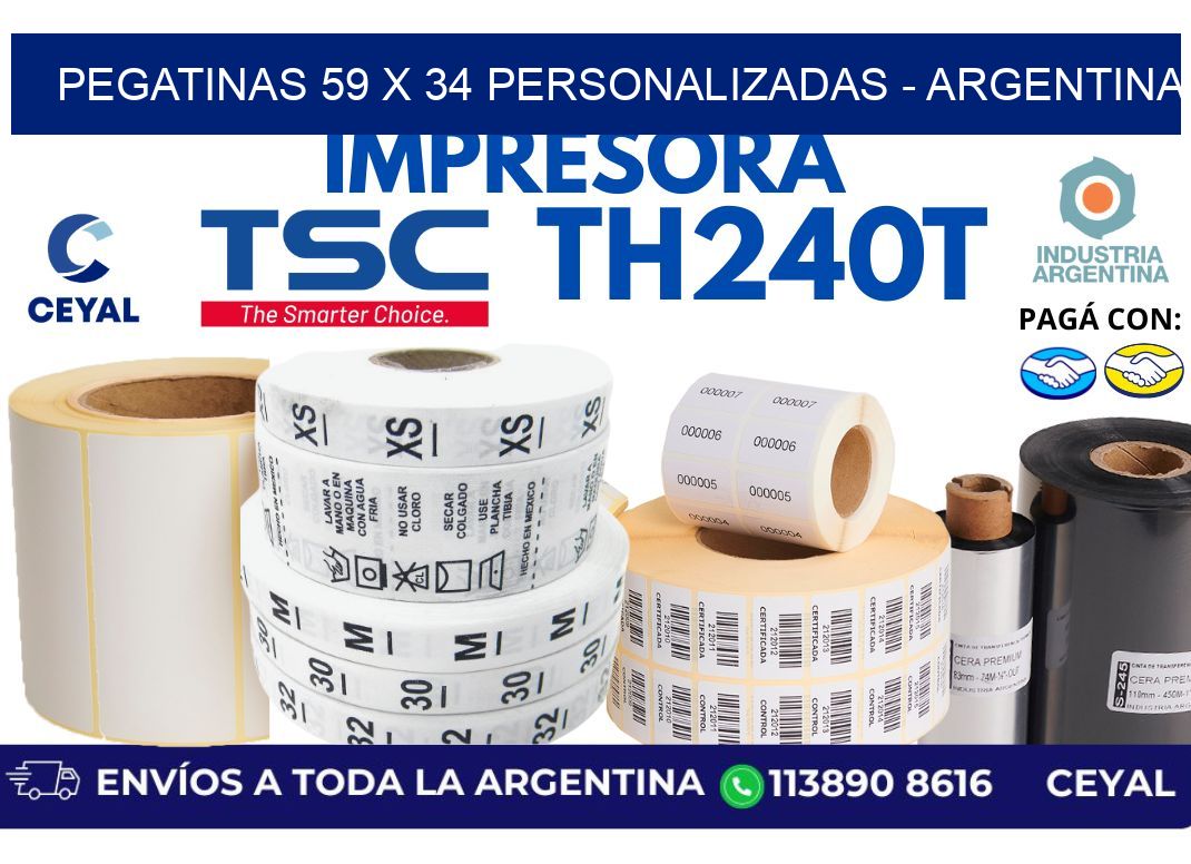 pegatinas 59 x 34 personalizadas - Argentina