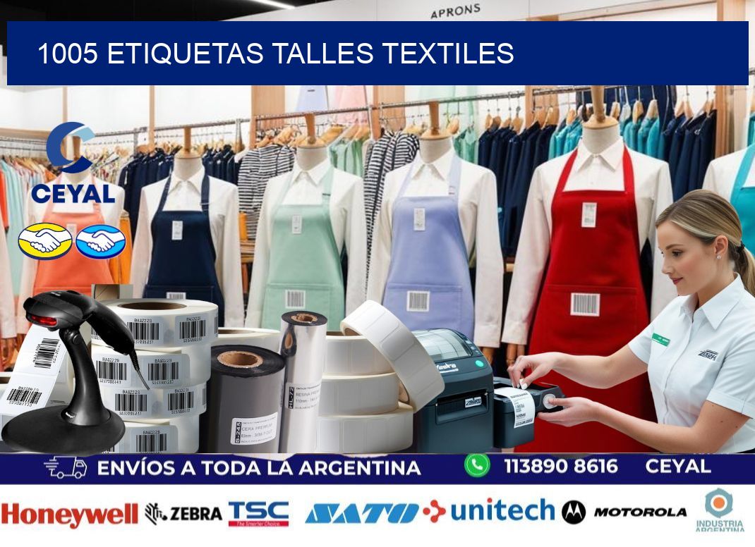 1005 ETIQUETAS TALLES TEXTILES