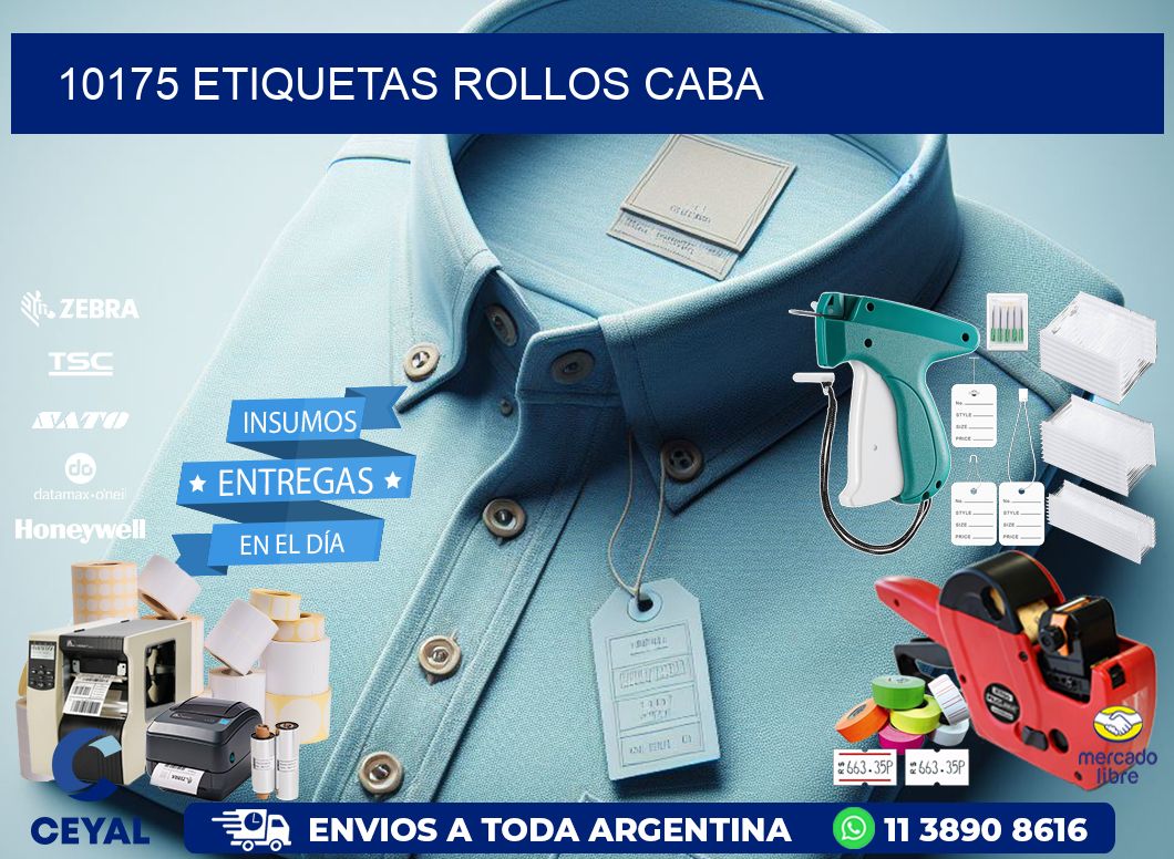 10175 etiquetas rollos CABA
