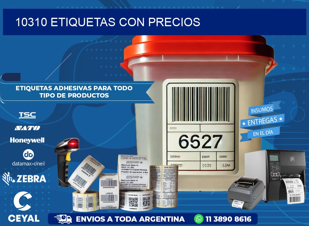 10310 etiquetas con precios