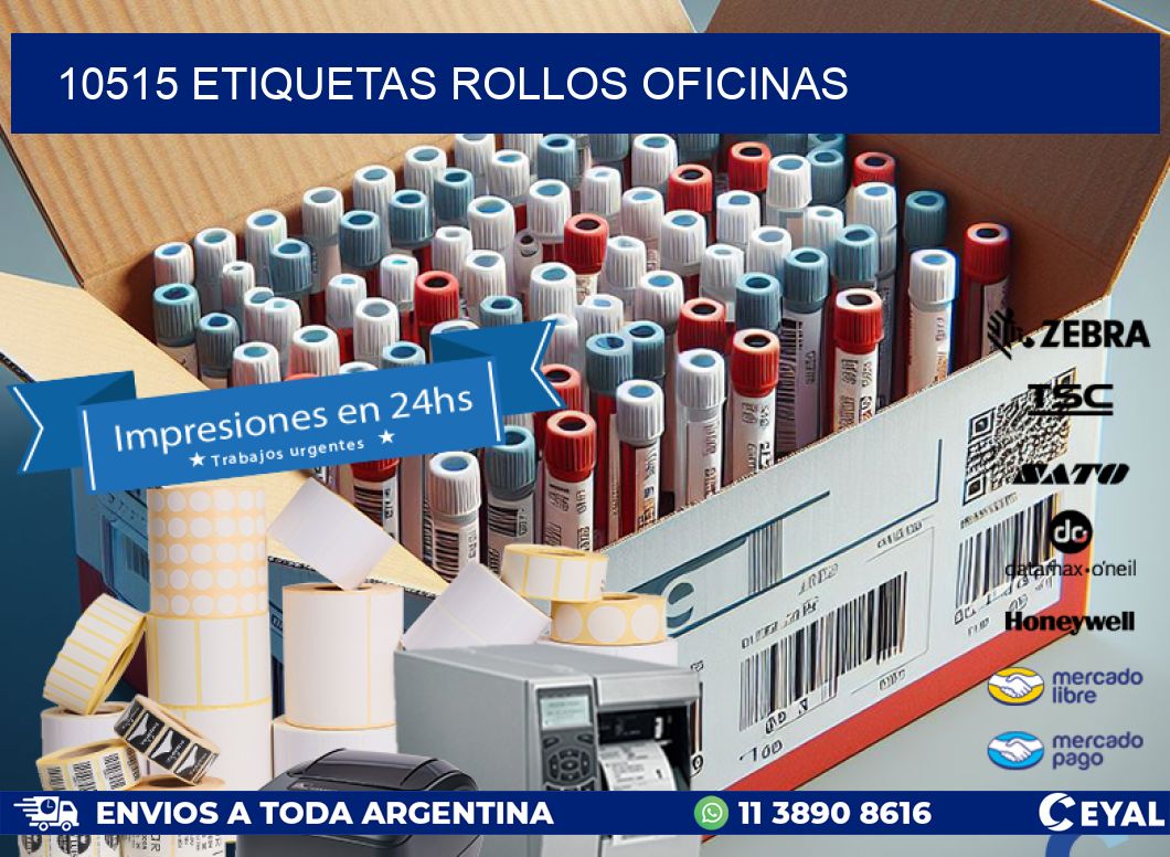 10515 etiquetas rollos OFICINAS