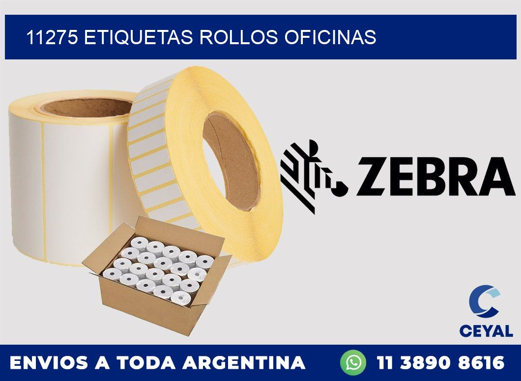 11275 etiquetas rollos OFICINAS