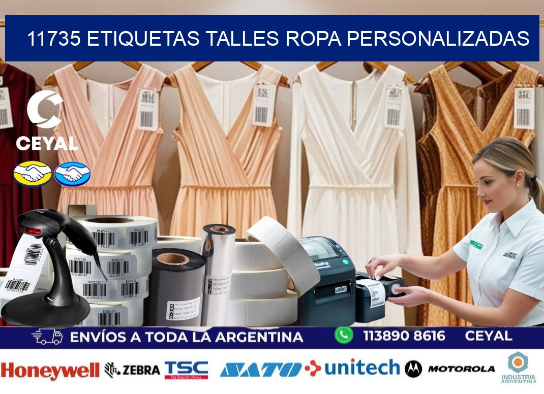 11735 ETIQUETAS TALLES ROPA PERSONALIZADAS