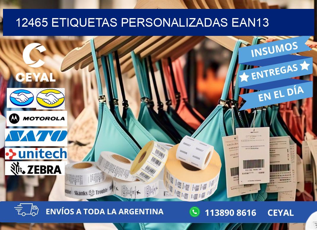 12465 Etiquetas personalizadas ean13