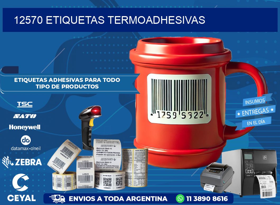 12570 etiquetas termoadhesivas