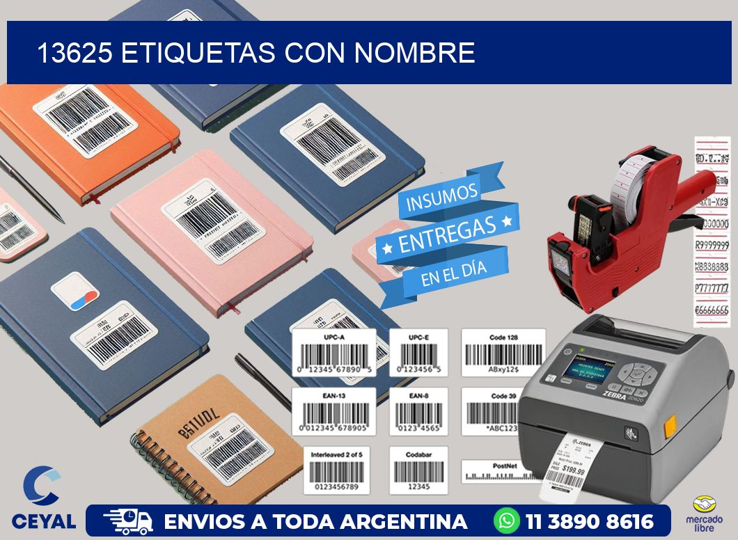 13625 etiquetas con nombre