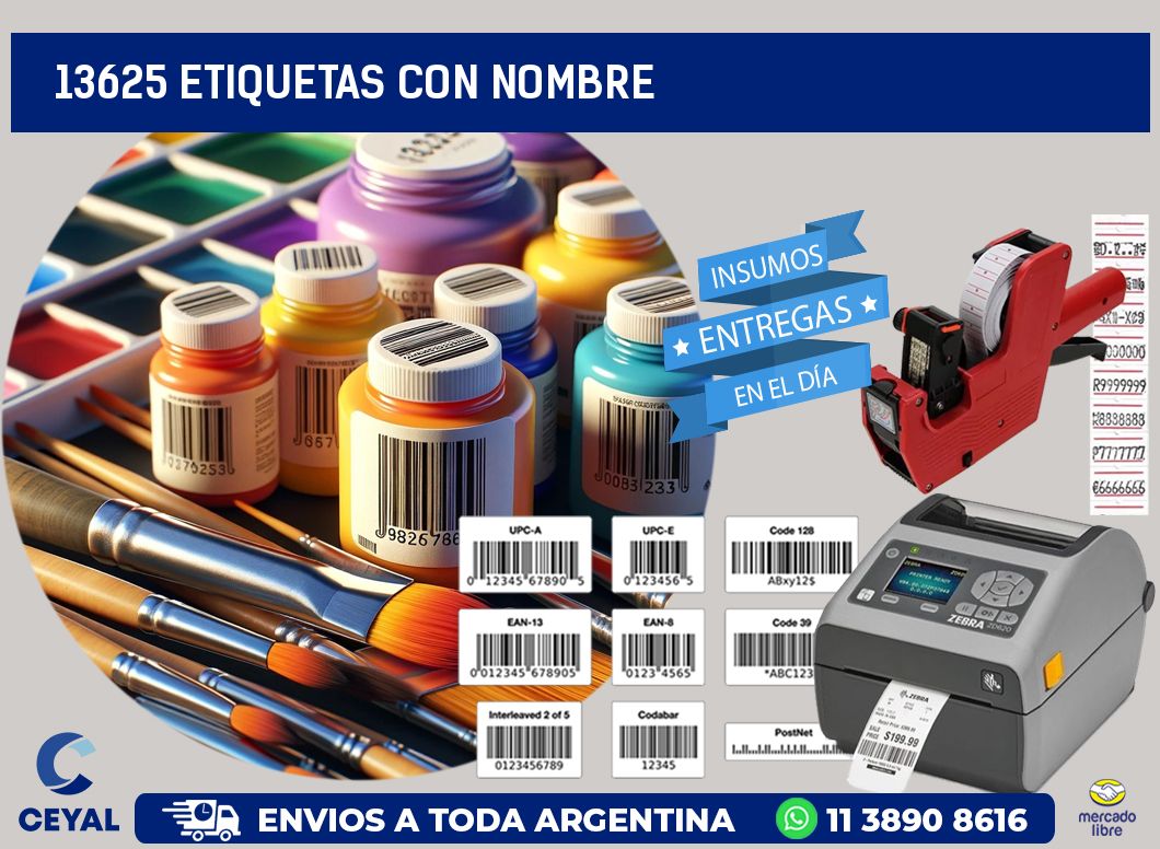 13625 etiquetas con nombre