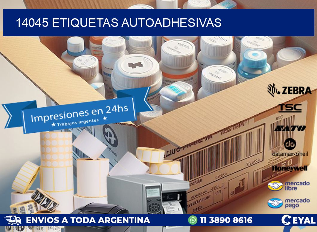 14045 etiquetas autoadhesivas