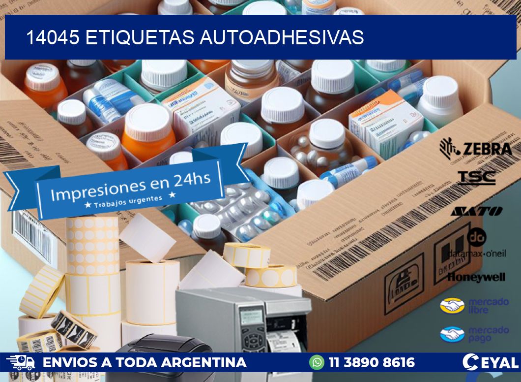 14045 etiquetas autoadhesivas