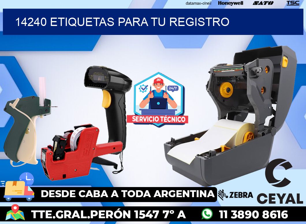 14240 etiquetas para tu registro