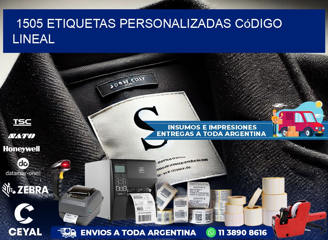 1505 Etiquetas personalizadas código lineal