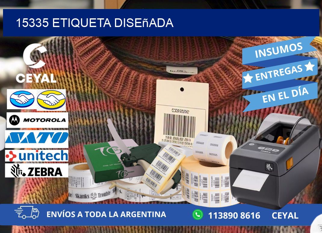 15335 etiqueta diseñada