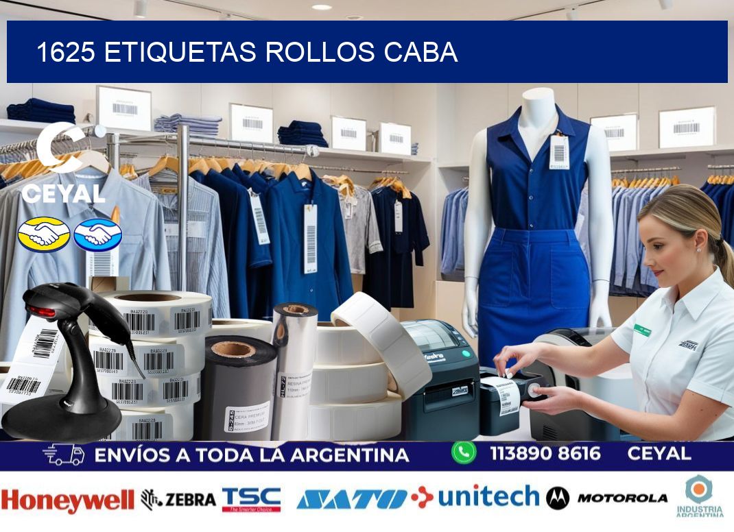 1625 etiquetas rollos CABA