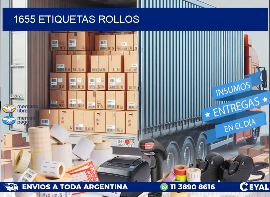 1655 etiquetas rollos