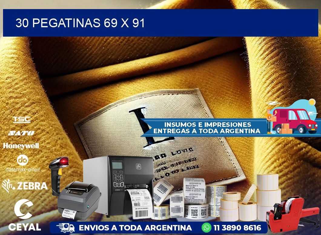 30 PEGATINAS 69 x 91