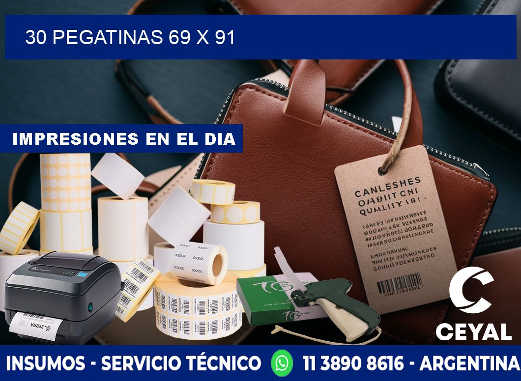 30 PEGATINAS 69 x 91