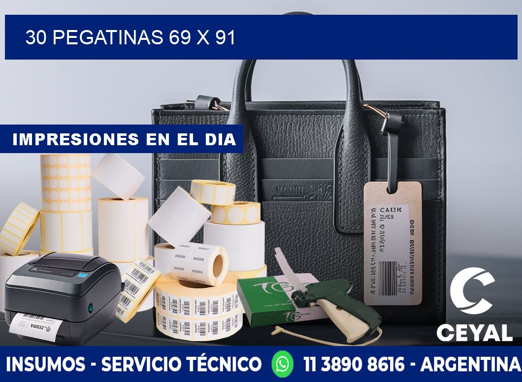 30 PEGATINAS 69 x 91