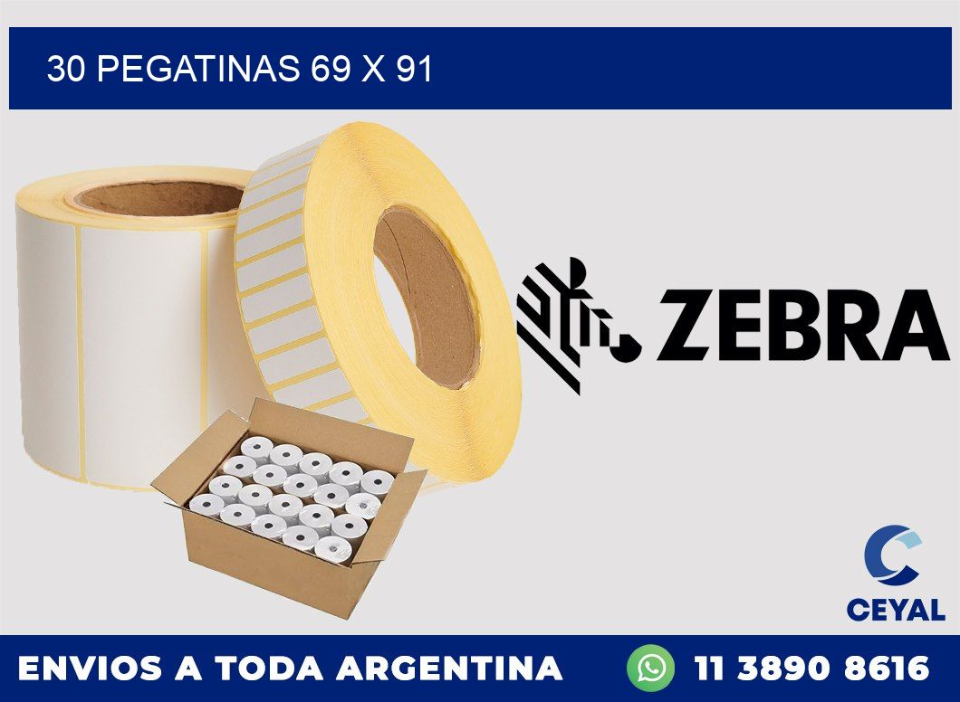 30 PEGATINAS 69 x 91