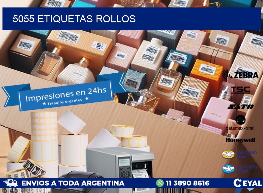 5055 etiquetas rollos