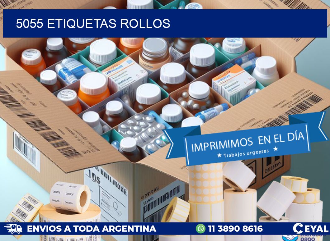 5055 etiquetas rollos