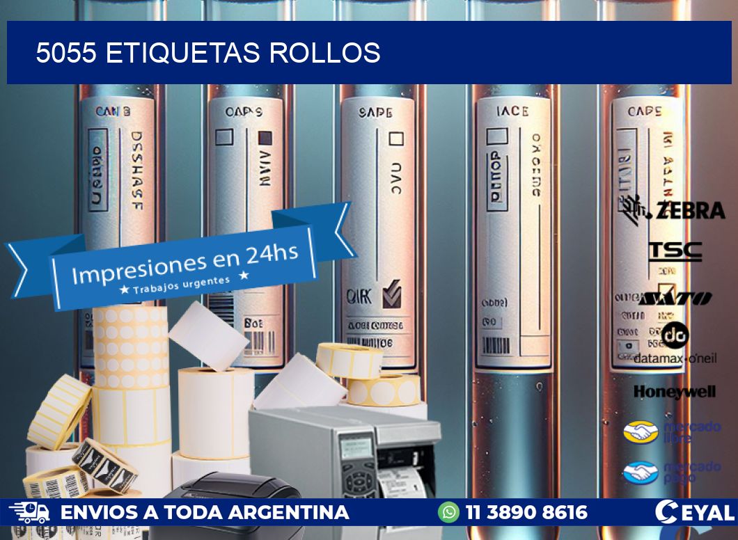 5055 etiquetas rollos