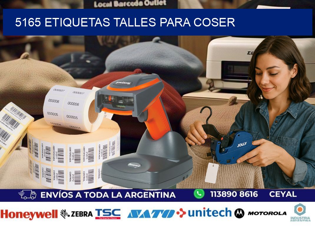 5165 ETIQUETAS TALLES PARA COSER