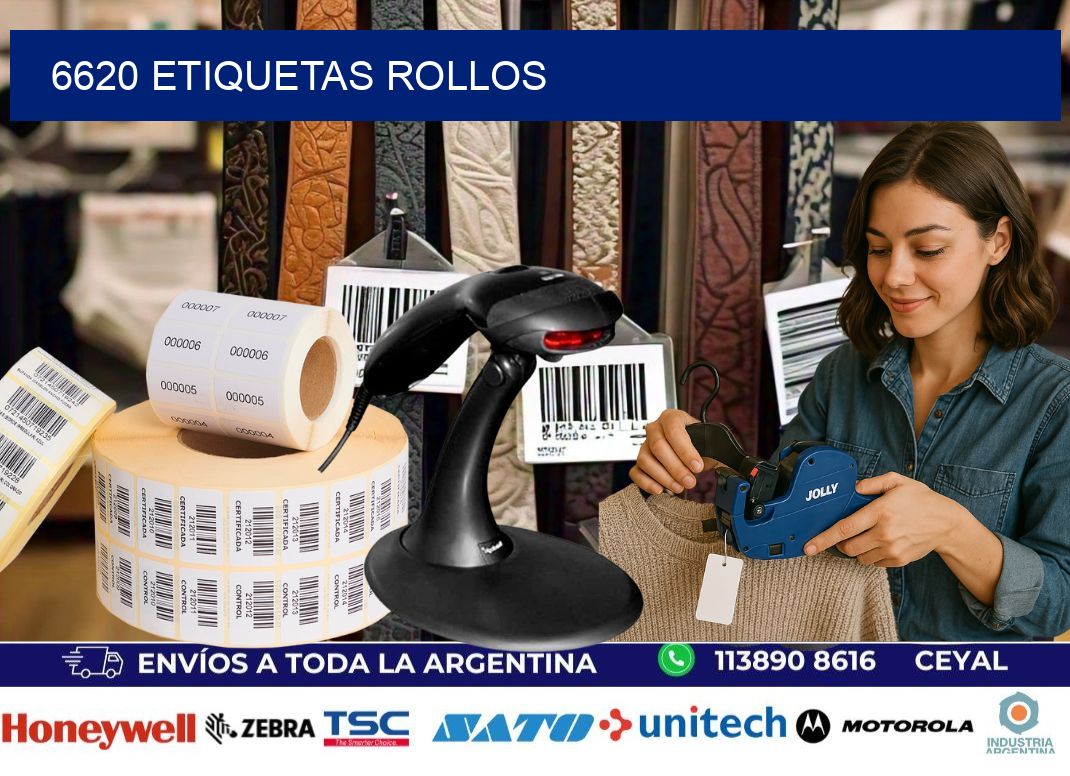 6620 etiquetas rollos
