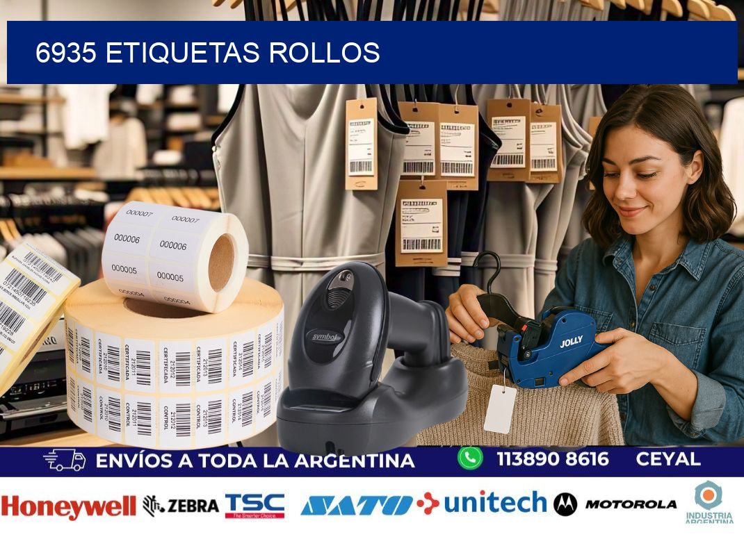 6935 etiquetas rollos