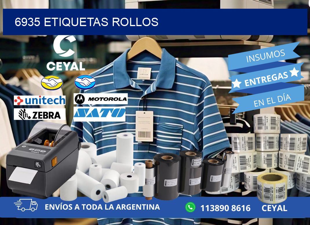 6935 etiquetas rollos