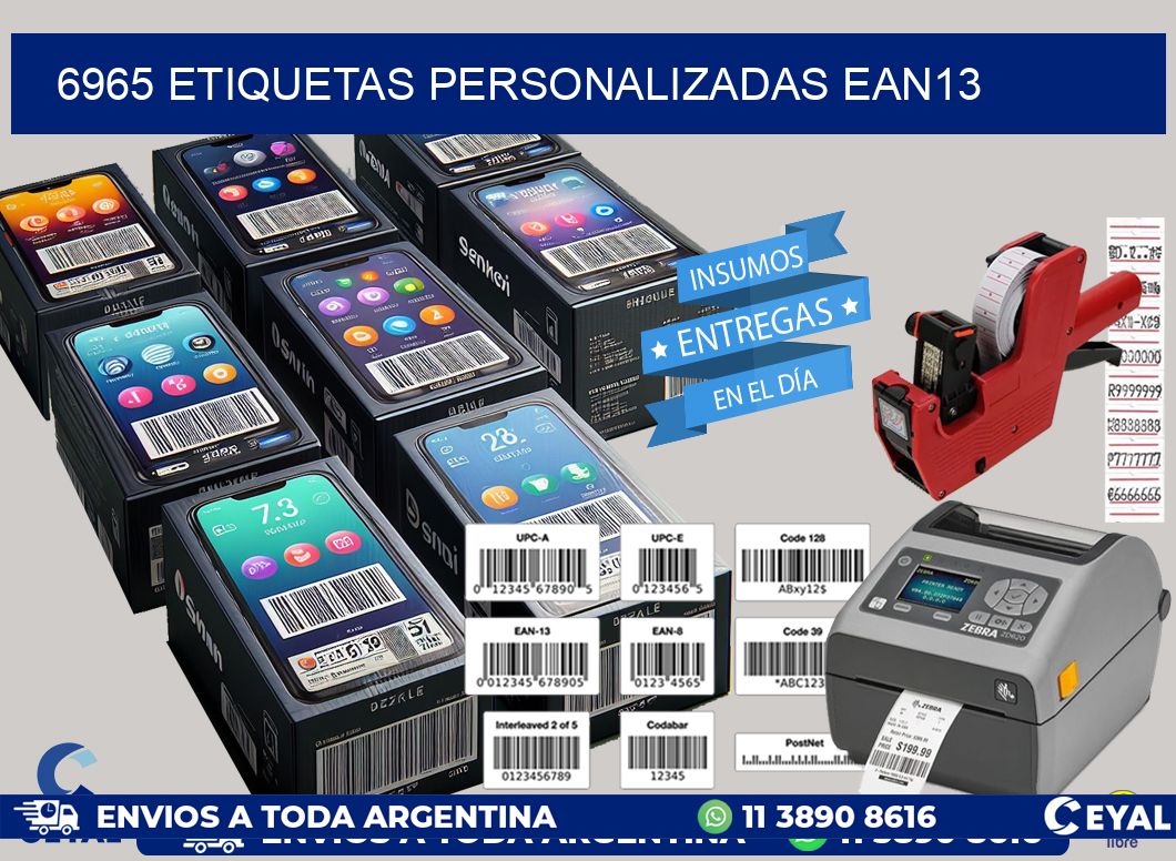 6965 Etiquetas personalizadas ean13