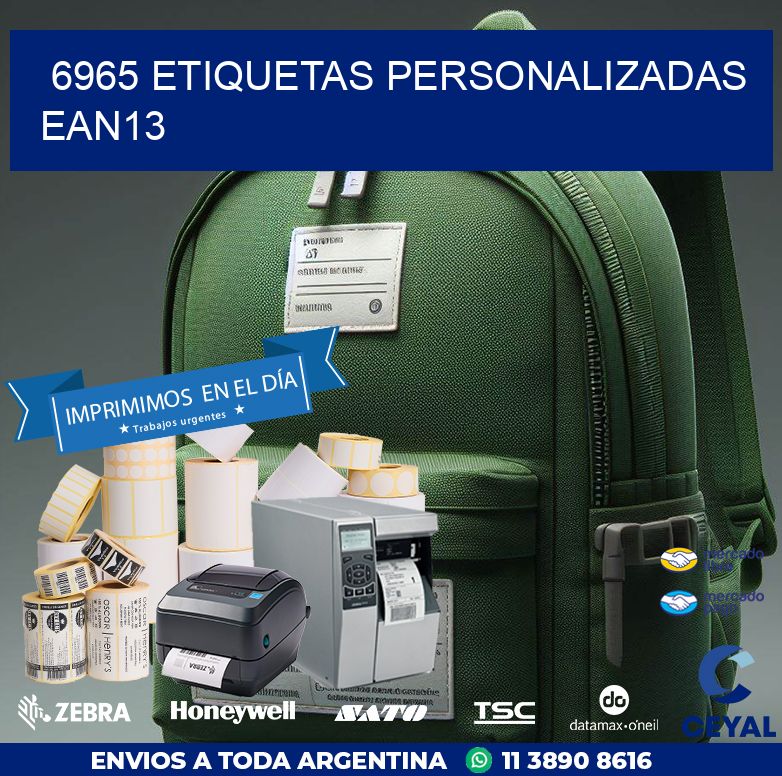 6965 Etiquetas personalizadas ean13