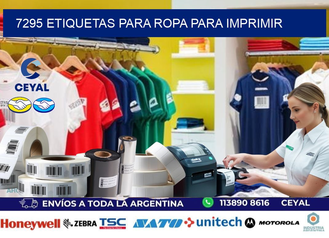 7295 Etiquetas para ropa para imprimir
