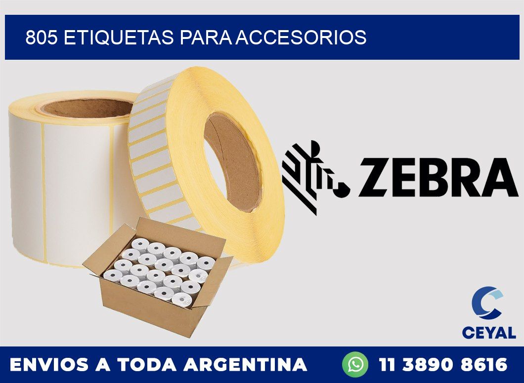 805 Etiquetas para accesorios