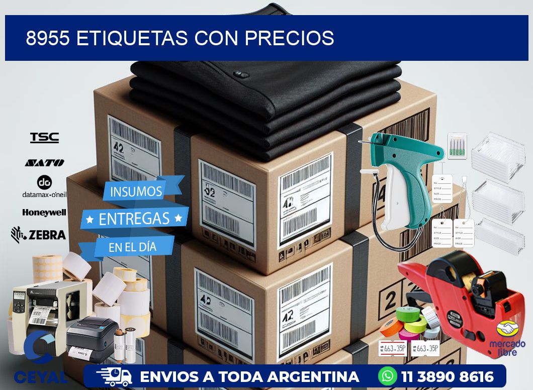 8955 etiquetas con precios