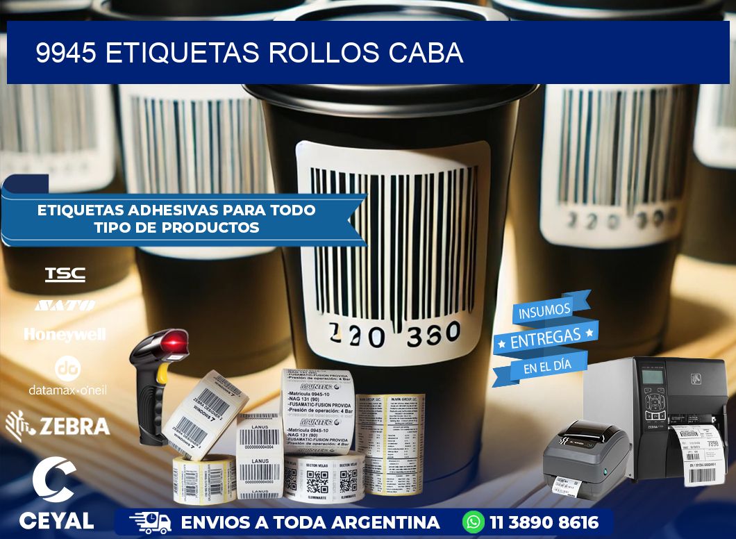 9945 etiquetas rollos CABA