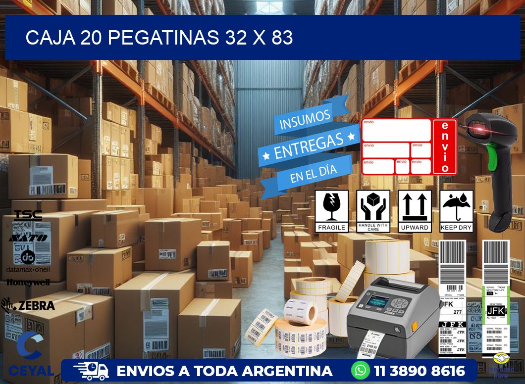CAJA 20 PEGATINAS 32 x 83