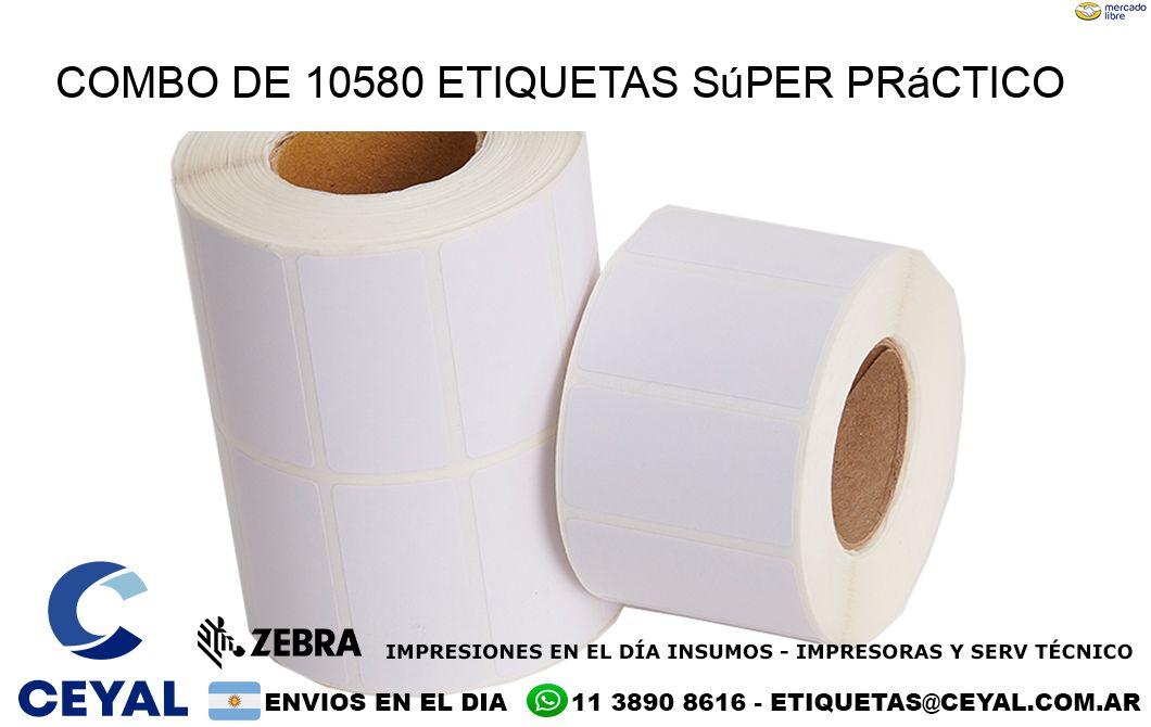 Combo de 10580 etiquetas súper práctico
