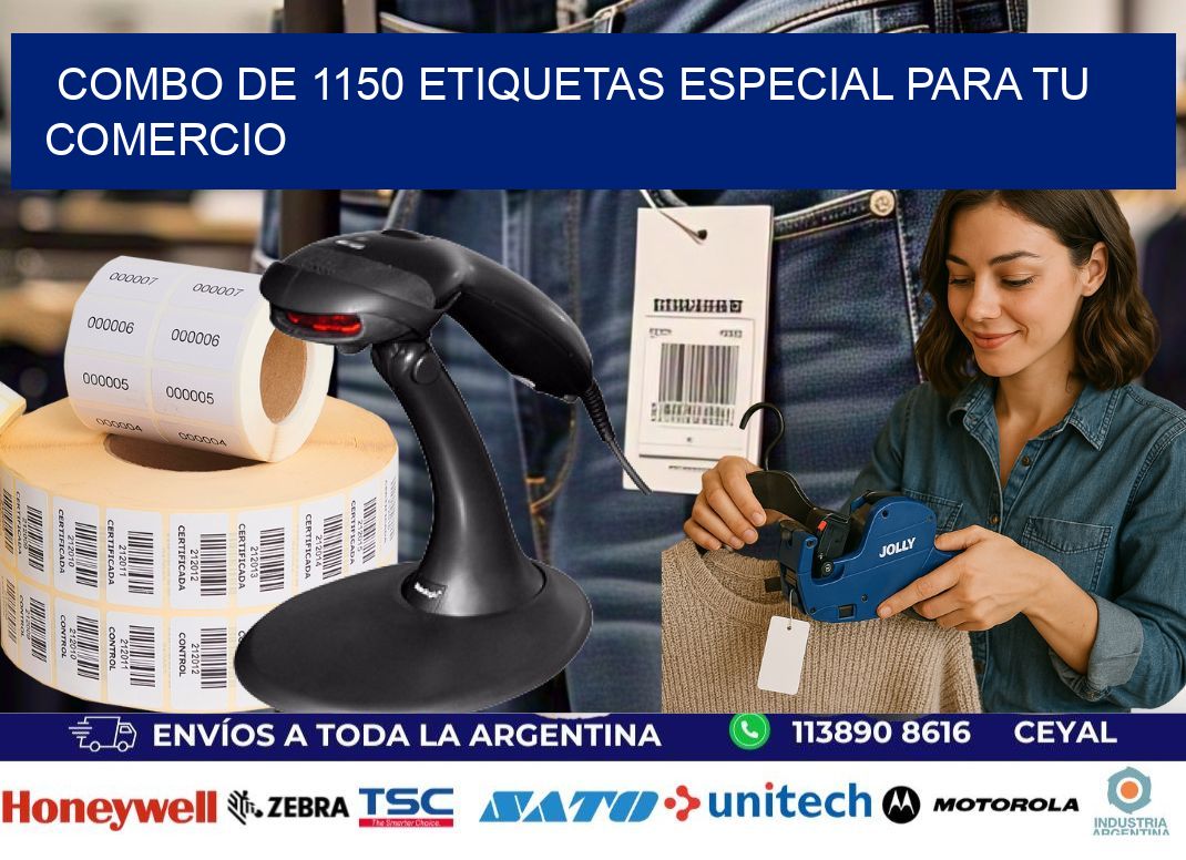 Combo de 1150 etiquetas especial para tu comercio