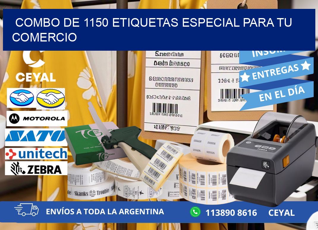 Combo de 1150 etiquetas especial para tu comercio