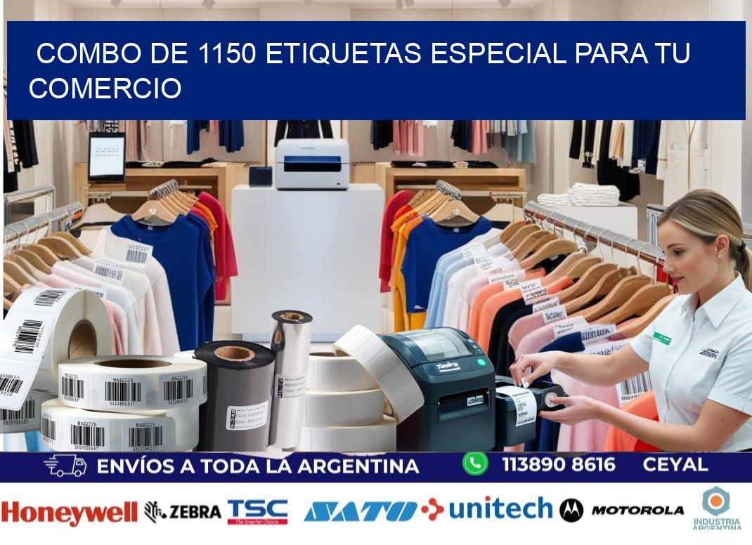 Combo de 1150 etiquetas especial para tu comercio