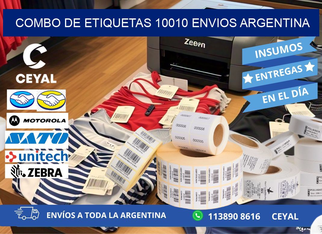Combo de etiquetas 10010 ENVIOS ARGENTINA