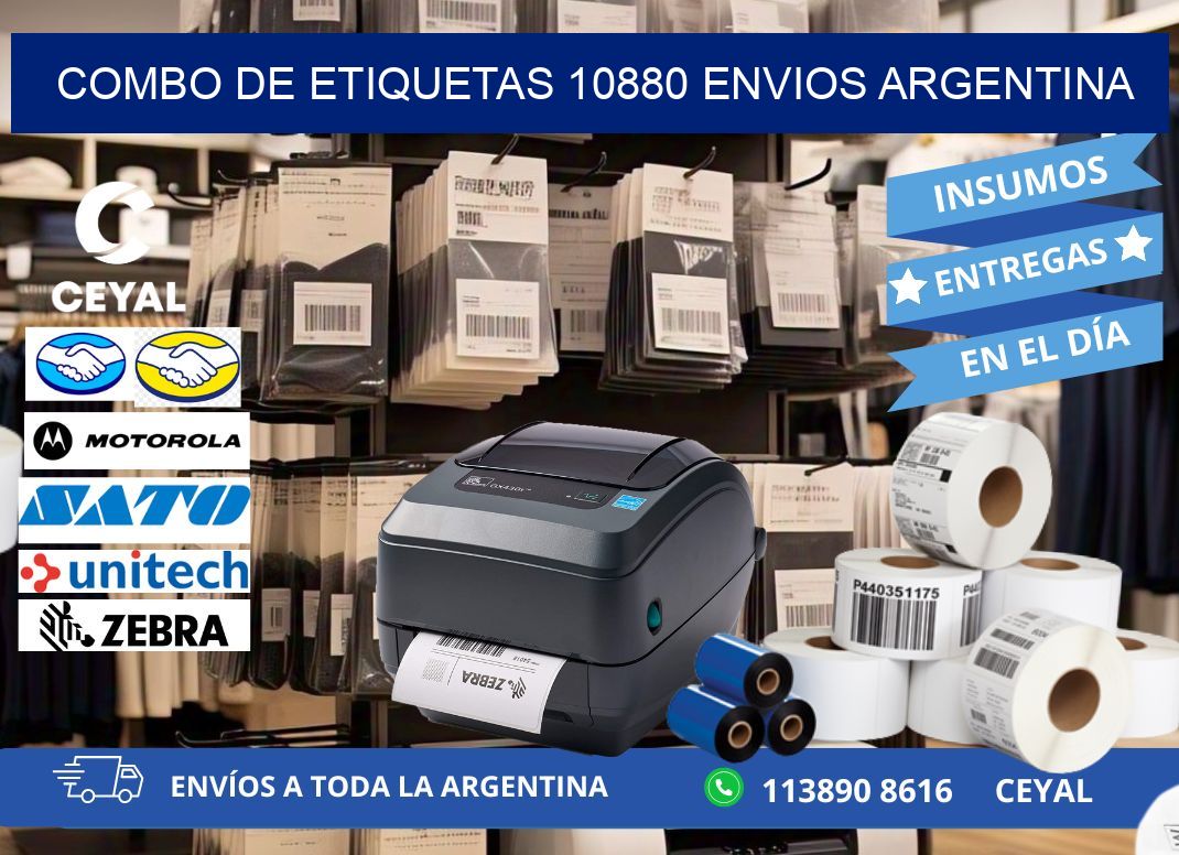 Combo de etiquetas 10880 ENVIOS ARGENTINA