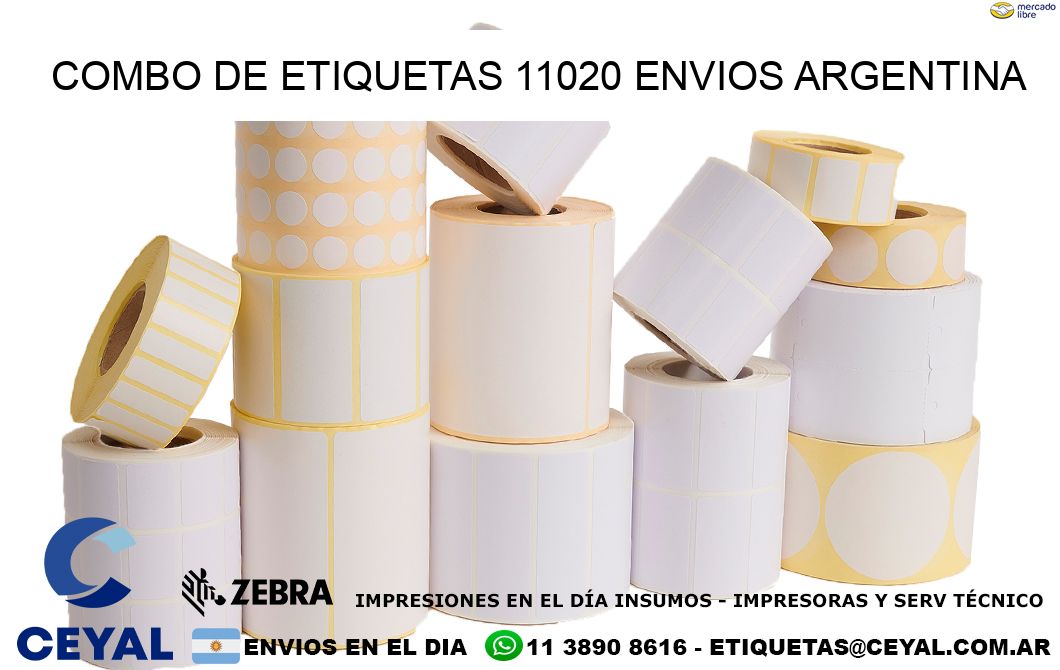 Combo de etiquetas 11020 ENVIOS ARGENTINA