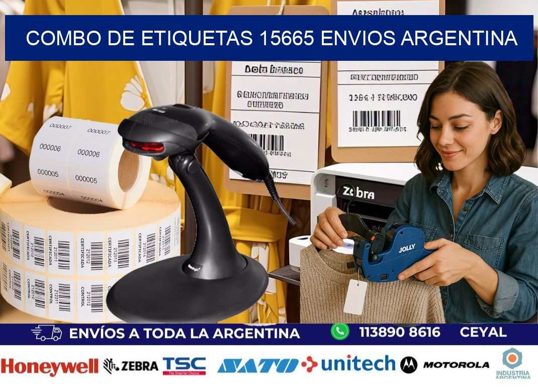 Combo de etiquetas 15665 ENVIOS ARGENTINA