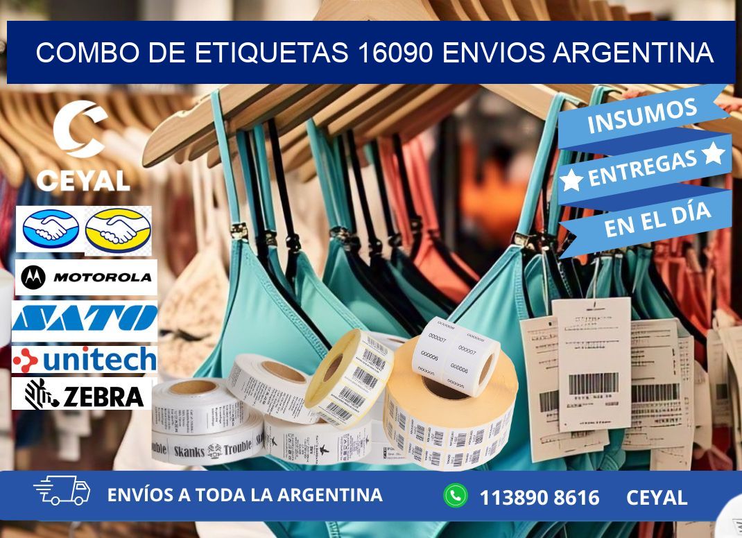 Combo de etiquetas 16090 ENVIOS ARGENTINA